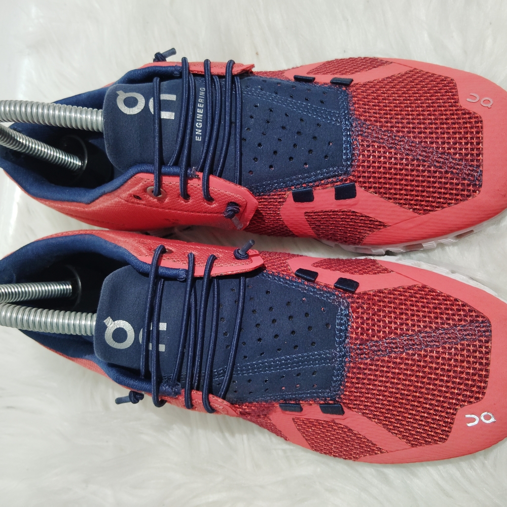 On Running Women's Pink and Blue Running Shoes - Picture 8 of 10